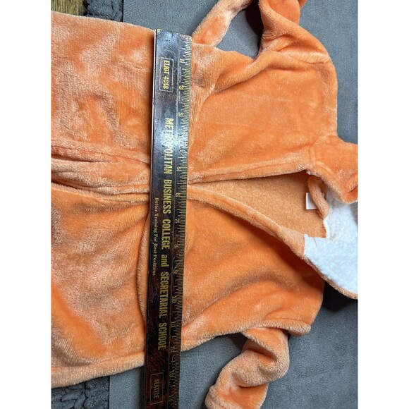 Kids Halloween Orange Hooded Bathrobe - Picture 6 of 8